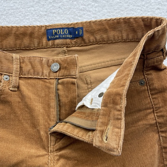 Polo Ralph Lauren Corduroy Pants Womens 4 (30x31) Brown Skinny Stretch 5 Pocket - Picture 5 of 14